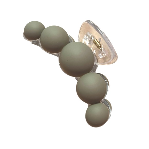 🤯5/$20🤯 Olive Green Bubble Hair Claw - Picture 1 of 3